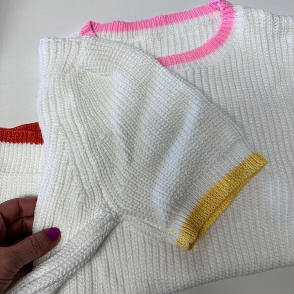 Summer Rainbow Trim Sweater - Picture 3 of 3